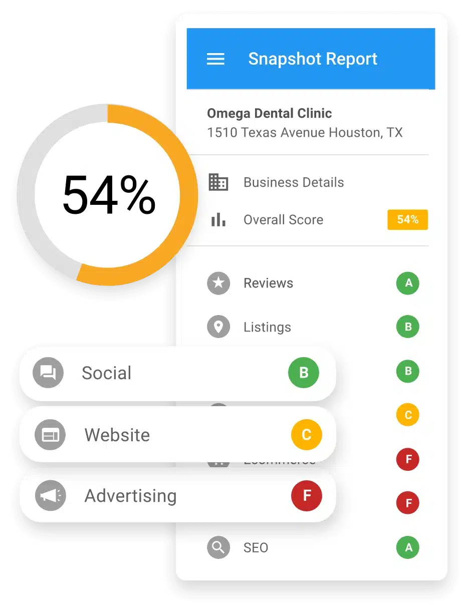 Snapshot-report-2 chatbot with options for messaging