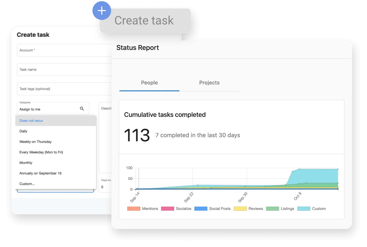 create task create task