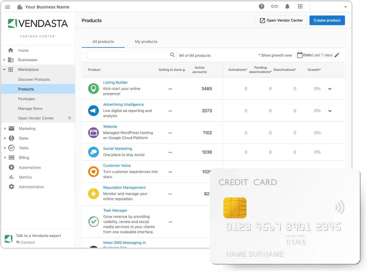 vendasta credit card vendasta credit card