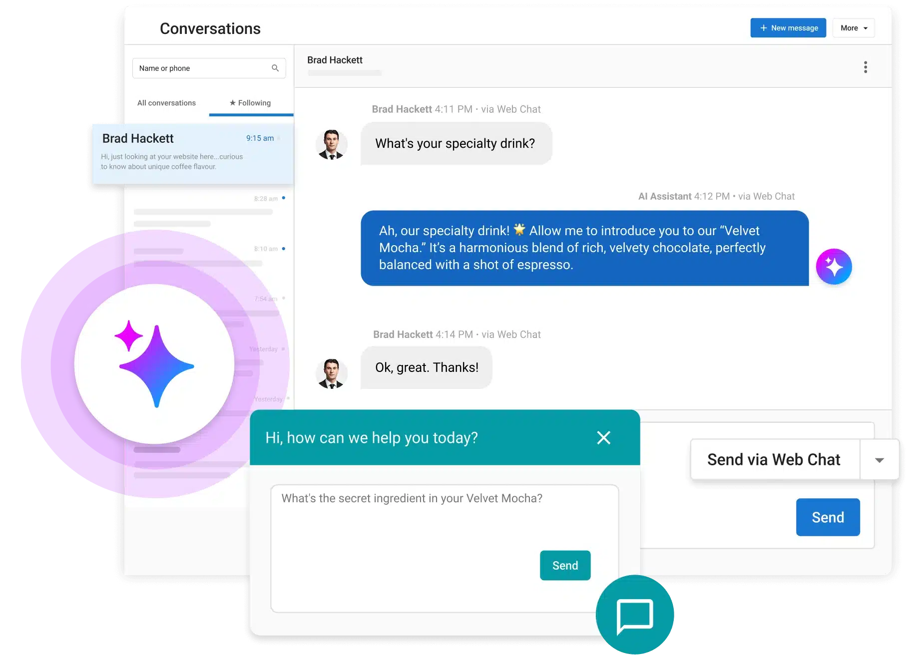 Vendasta's Conversations AI captures leads instantly