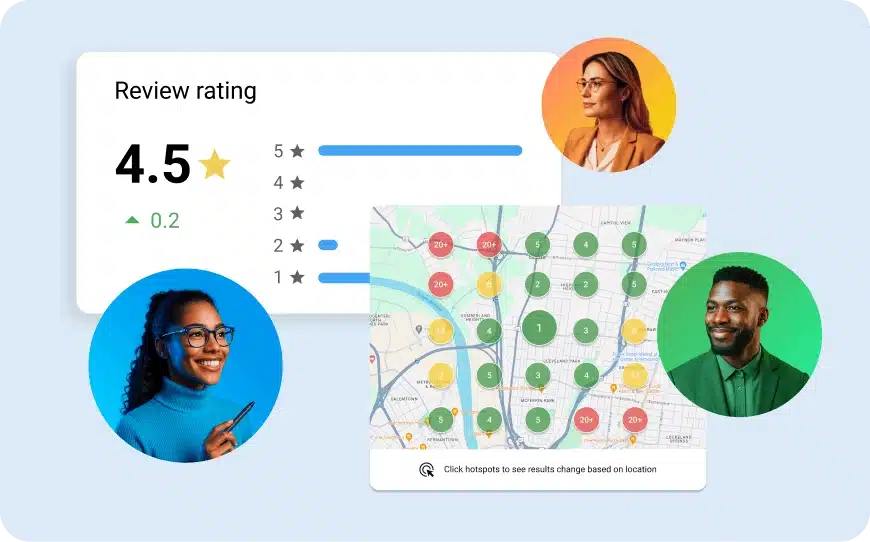 Search AI Workforce assisting with business information