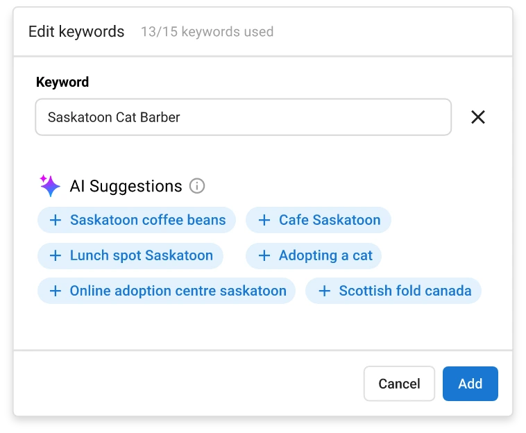 build-your-smb-clients-seo keyword builder form