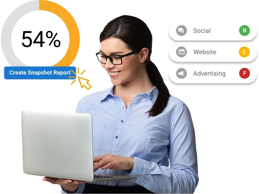 Discover what businesses need and provide it at just the right time img Snapshot report, sales intelligence software