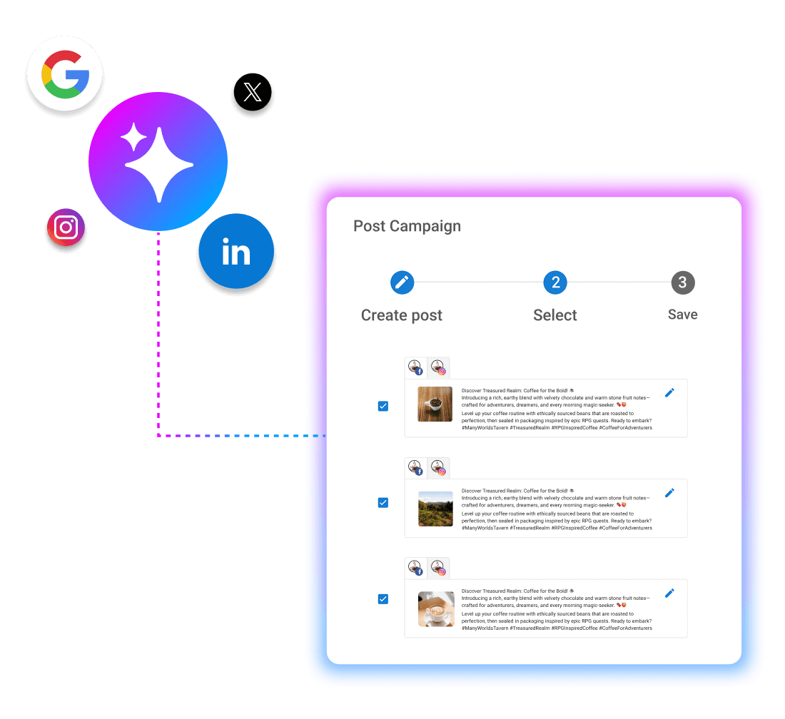expand-engagement-with-sms Create bulk post campaigns with AI