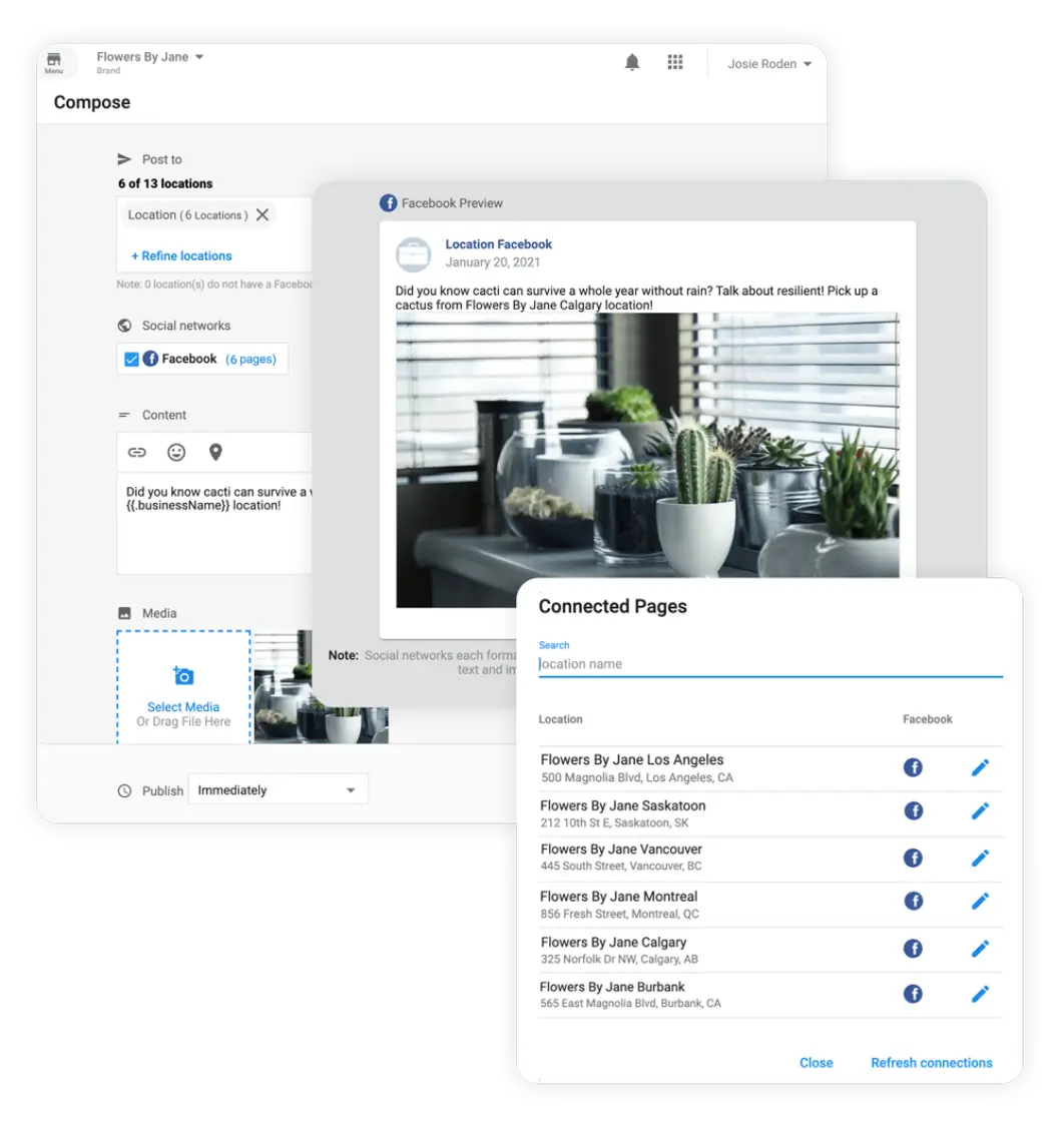 improve-the-customer-experience multi-location brand social posting