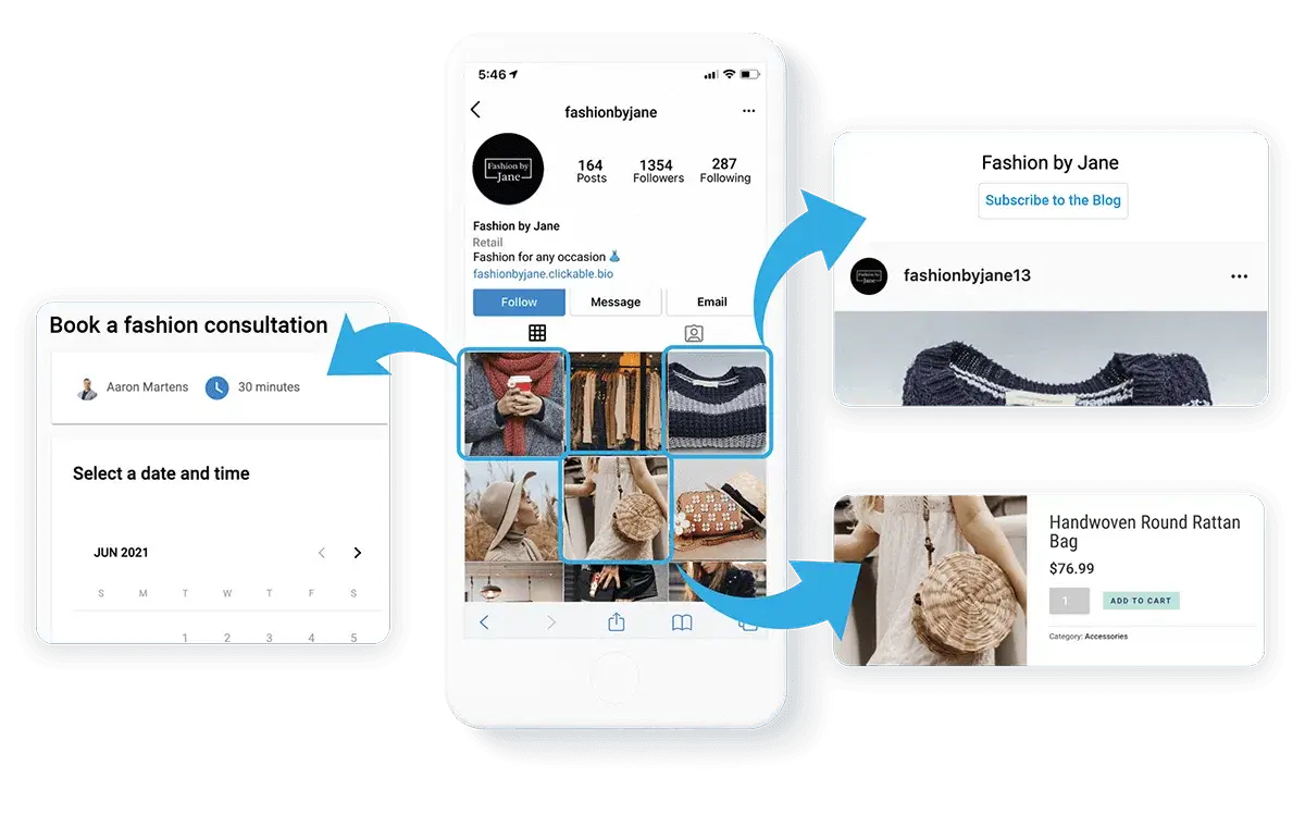 increase-roi Vendasta Social Marketing clickable bio