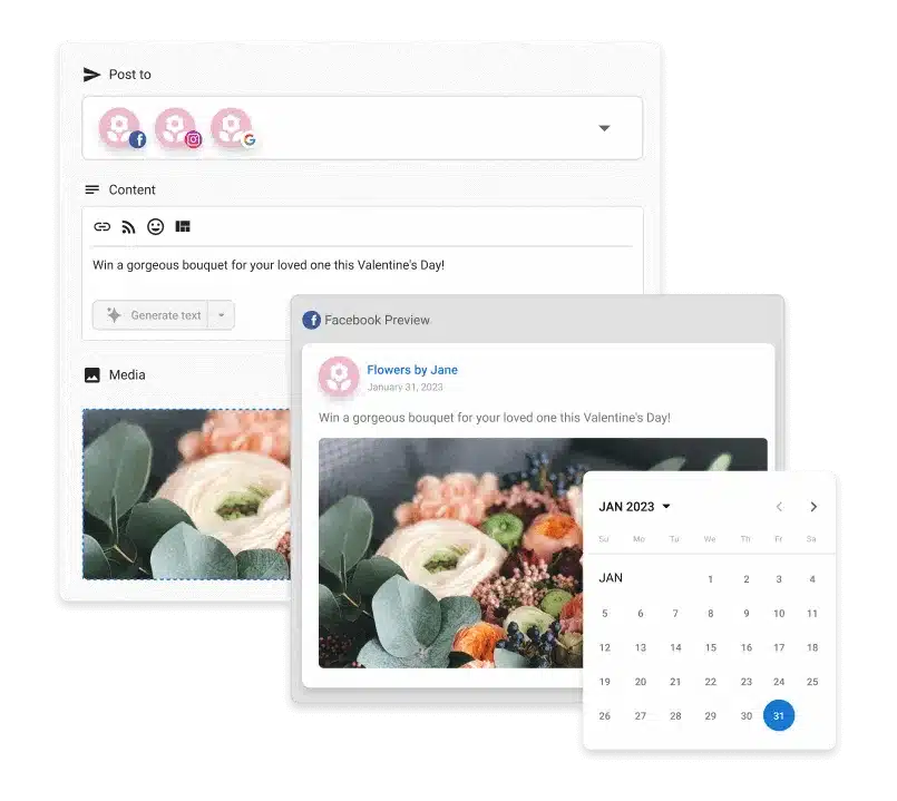 increase-roi Vendasta Social Marketing, all in one composer and scheduler
