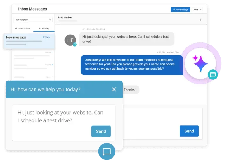 Vendasta’s AI-assisted chatbot - Lead generation